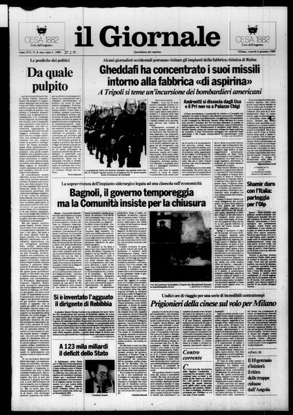 Il giornale : quotidiano del mattino